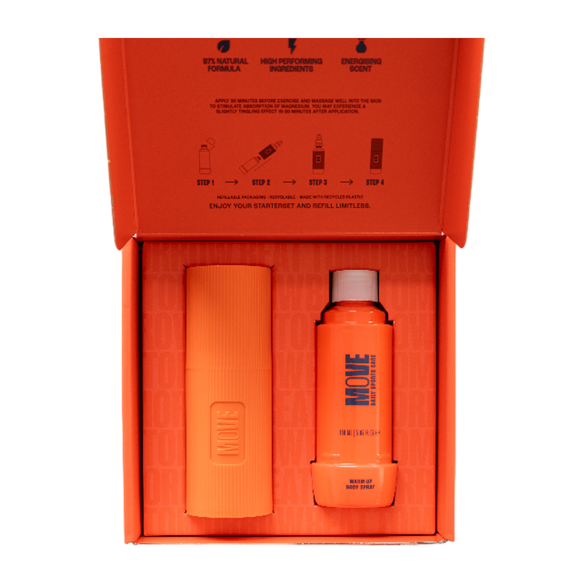 MOVE | Warm-Up Body Spray | Starterkit | 150 ml